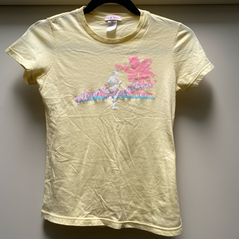 Tyler Speed Miami marathon early 2000s baby tee